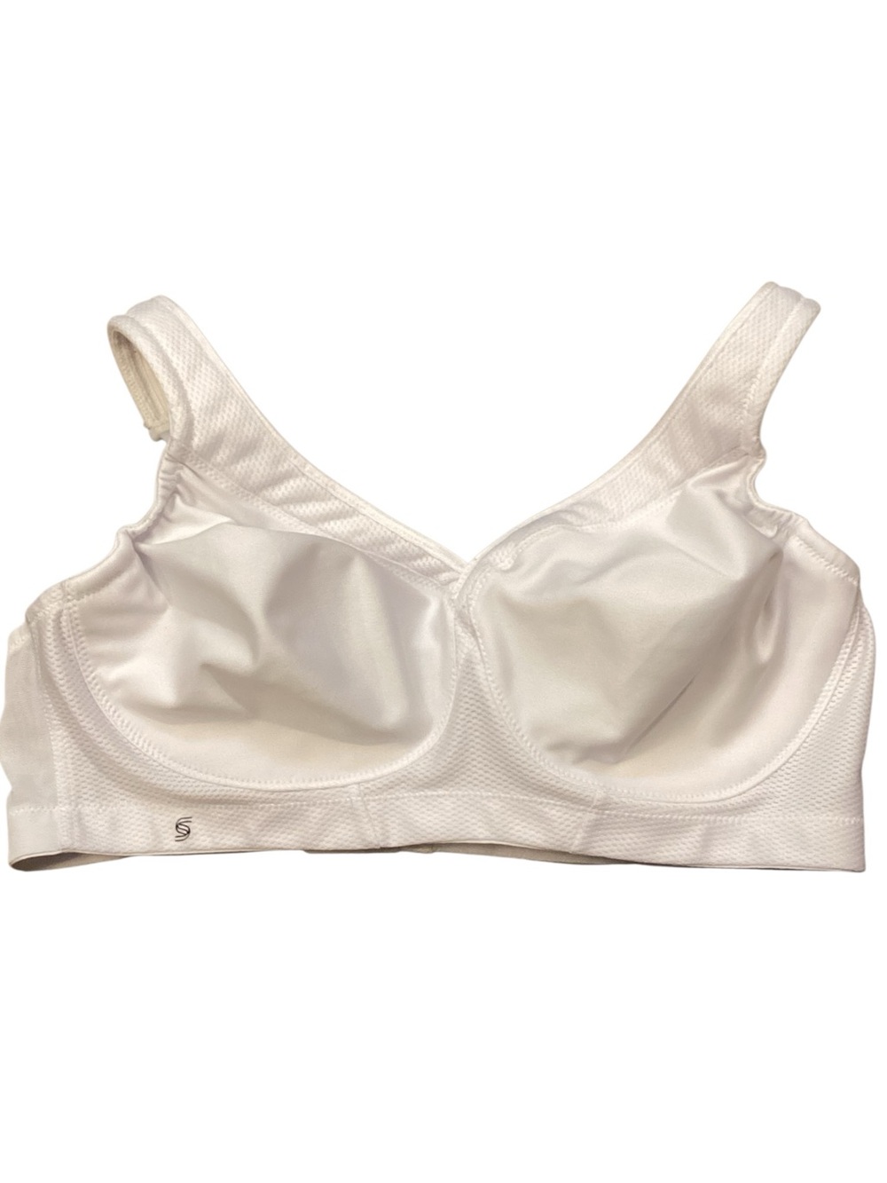 38C Glamorise White Full-Figure MagicLift Seamless Wirefree Sports Bra 1006